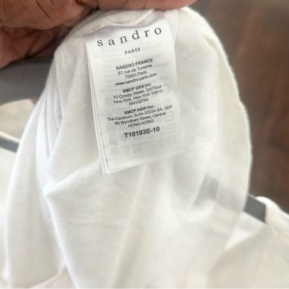 Sandro Paris Linen & Silk Sleeveless Top 2=M - Picture 5 of 9